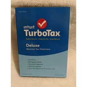 Intuit 2015 Turbotax Deluxe Federal Returns For Tax Year 2015